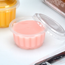 Morning flower disposable pudding cup plastic covered yogurt cup Seasoning cup Plastic cup Gel cup 1000 sets