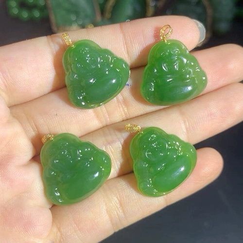 18K Golden Boutique Jade Yang Green Buddha Card около 20 (товары для магазина)