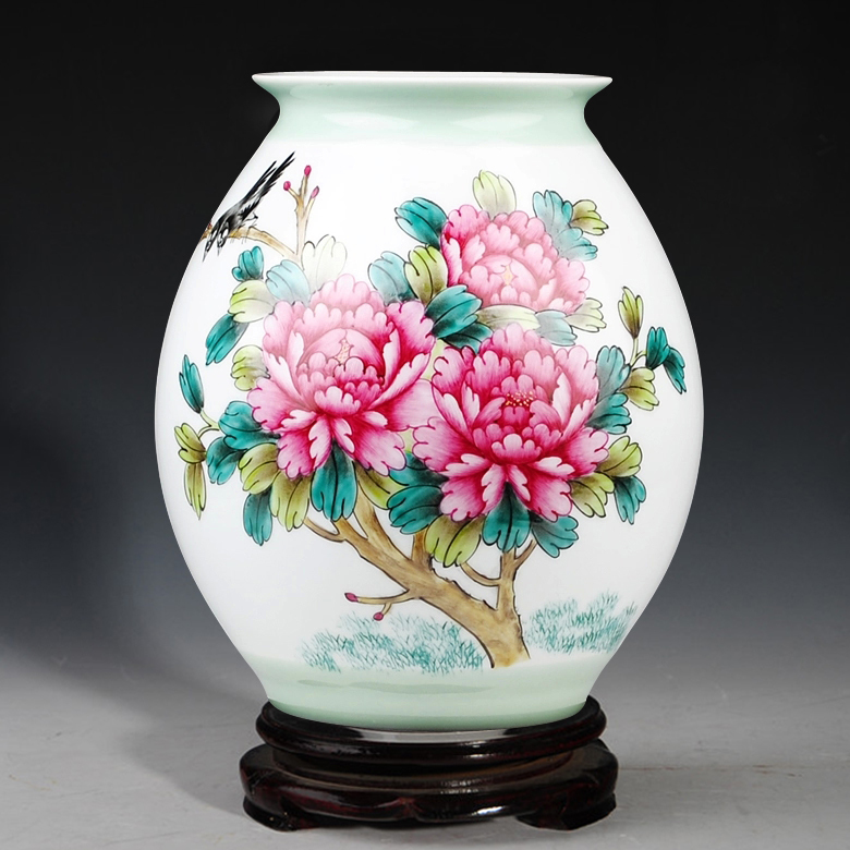 Jingdezhen Ceramics, High-End Celebrity Masterpieces, Yu Jinxi Hand-Painted Rich Picture Vases, Collection Certificates, Gifts Jingdezhen Ceramics, High-End Celebrity Masterpieces, Yu Jinxi Hand-Painted Rich Picture Vases, Collection Certificates, Gifts