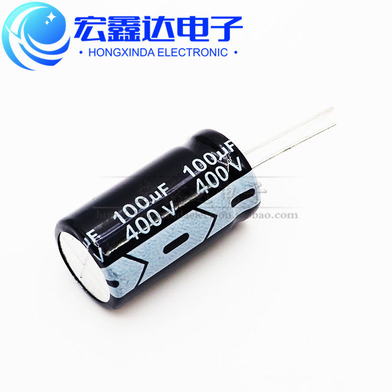 400V100UF 体积18*25MM 电解电容 直插铝电解电容器 100UF 400V