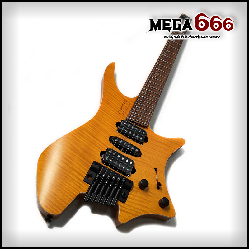 (mega666) Strandberg Fusion 6 Honey Headless Electric Guitar 6 Strings