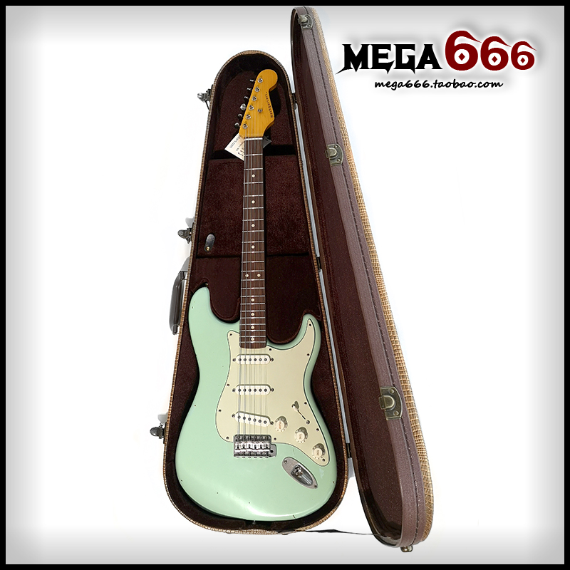 (mega666 )Nash Guitar S63 Stratocaster 1963 Electric Guitar Surf Green