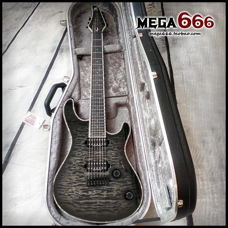 (mega666) Polish guitar Mayones Regius 7 cuatom Quilted 4A 7 strings