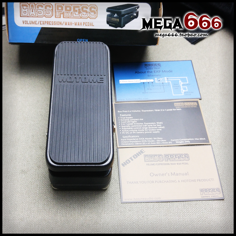 (mega666 )Hotone Bass press electric Bass voice expression three-in-one pedal