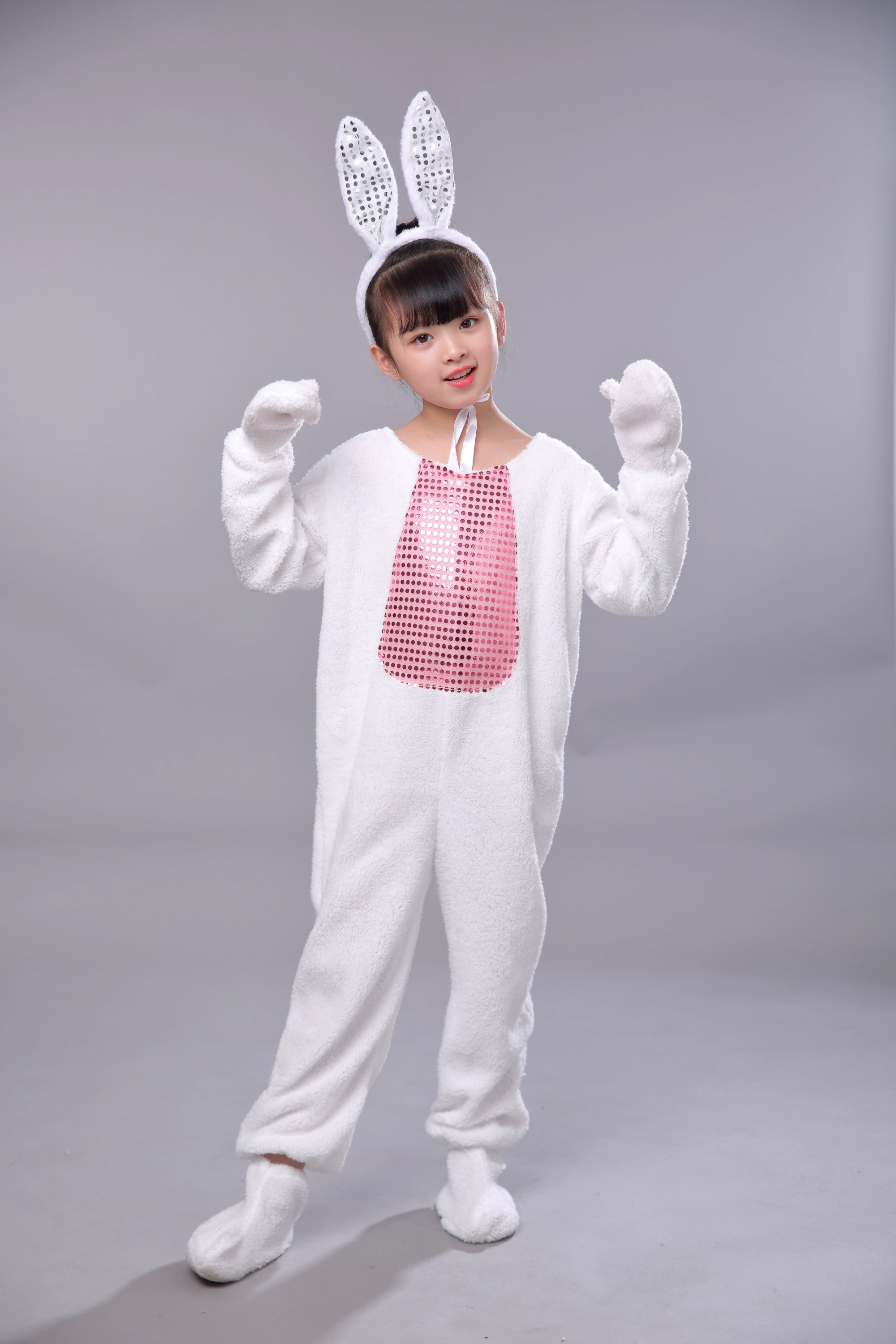 New Children Day Children White Rabbit Performance Quần áo Mẫu giáo Bunny Sân khấu Biểu diễn Trang phục Thỏ Dance Trang phục