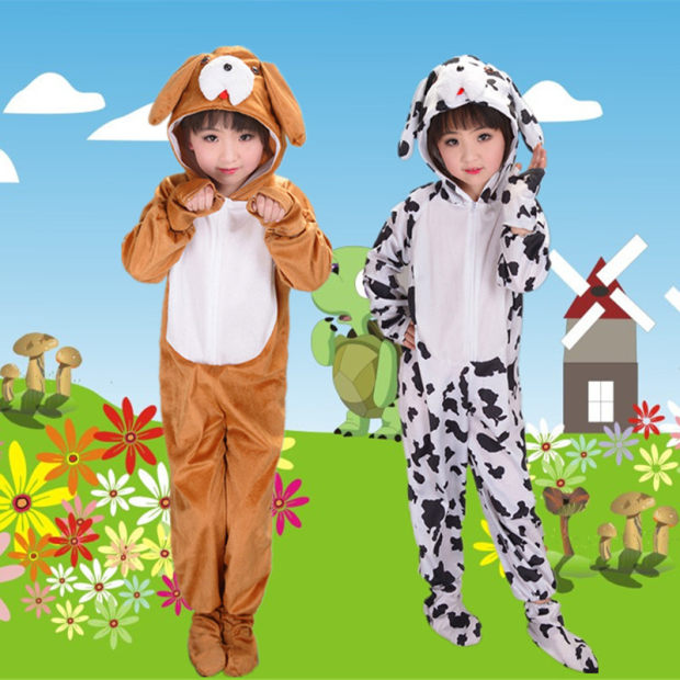 Ngày thiếu nhi Phim hoạt hình Puppy Show Quần áo Kịch Dance Dance Dance Dog Dog Animal Dress Dance Trang phục quần áo bé trai 1 tuổi