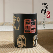 Modern Chinese antique home decoration art living room tea room bedroom Zen decoration creative shoe stool