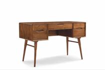 Malaysia imported furniture American Nordic simple modern solid wood four draw writing desk dresser