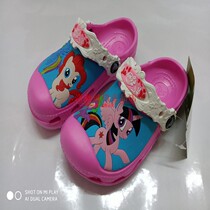 Summer childrens shoes cartoon style 3D picture my little pony girls sandals outdoor Baotou non-slip sandals and slippers