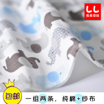 Pure cotton gauze baby feeding small square towel newborn saliva towel baby handkerchief shower face bath towel up 2 dress