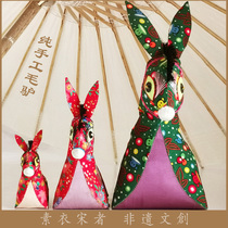 Sui Song) Qingyang Sachet) Three-dimensional donkey ornaments) Hand-embroidered traditional folk non-heritage gifts