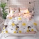 Một gia đình bốn bông cotton ba mảnh ins ký túc xá sinh viên gió tấm chăn mền đỏ ròng giường ngủ 4 người - Bộ đồ giường bốn mảnh