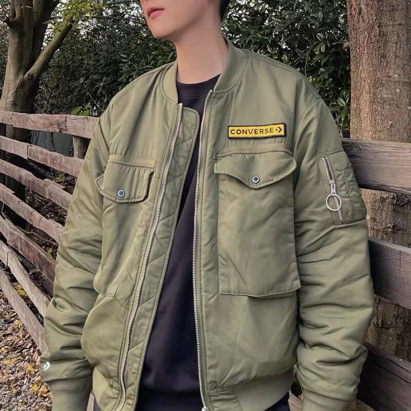 Converse Official Men's and Women's Retro Jacket Baseball Uniform Bomber Jacket 10023761-A01