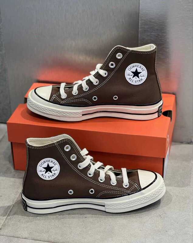 Converse 1970S New Classic Mocha Brown High-Top Casual Canvas Shoes for Men and Women A02755C Converse 1970S New Classic Mocha Brown High-Top Casual Canvas Shoes for Men and Women A02755C