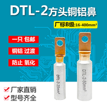 Non-Label B grade DTL2-10 ~ 500 square head copper aluminum transition terminal empty open plastic shell breaker special wiring nose
