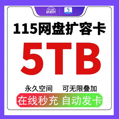 115 сетевой диск 5TB Space Card 115 Облачный диск быстрое расширение