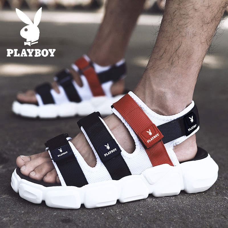Floral Playboy Men's sandals 2021 New ins Tide Summer Outwear Sports Casual Men Beach Sandals Sandals Shoes