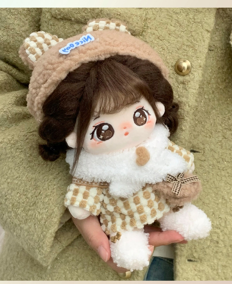 贝乐宠物园棉花娃娃正版女20cm公仔玩偶冬季娃衣换装裙子衣服套装