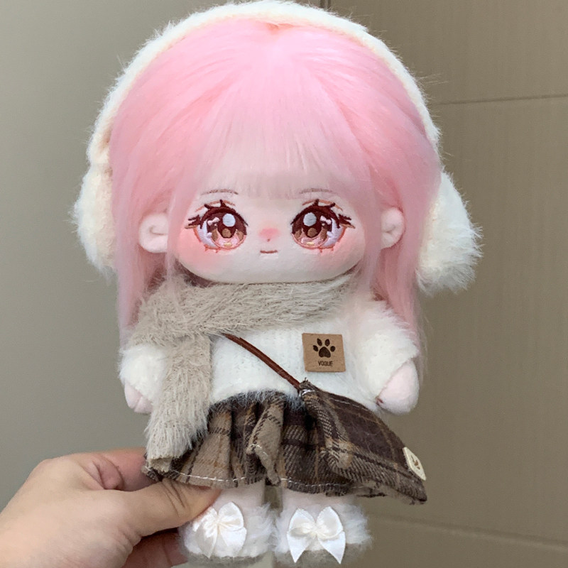 梦暖暖棉花娃娃正版毛绒玩具20cm公仔玩偶女孩换装娃衣生日礼物冬