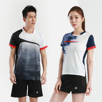 Badminton suit suit men and women short sleeve sportswear couple badminton Jersey table tennis training volleyball match suit