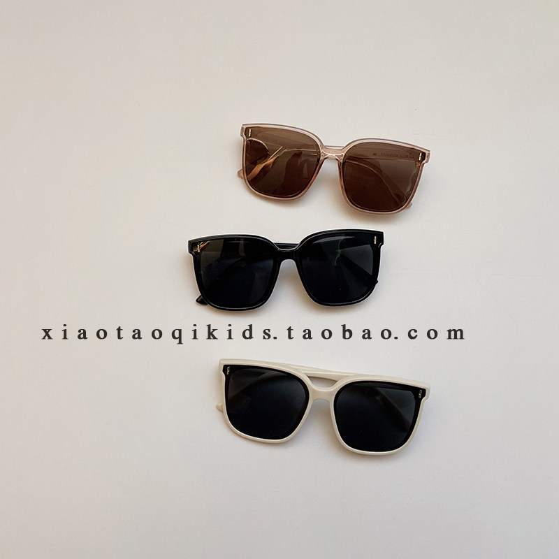 ins children sunglasses female baby sunglasses boy retro eye frames sunglasses anti-UV summer Korean version-Taobao