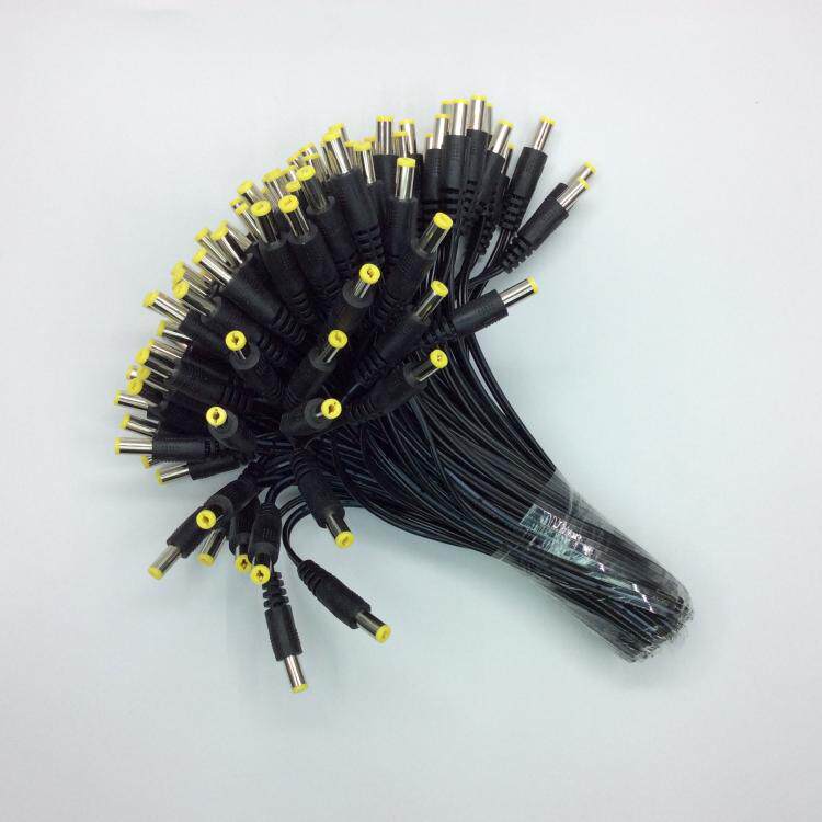 DC power output line 2 1 male head monitoring power supply plug 5 5 * 2 1mm tuning fork with spring sheet