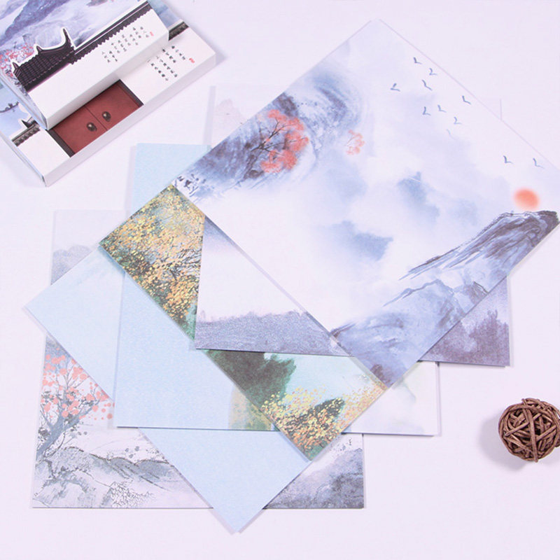 Good table friends * ancient style square colored paper children's handmade origami materials Chinese style stacked paper thousand paper crane paper