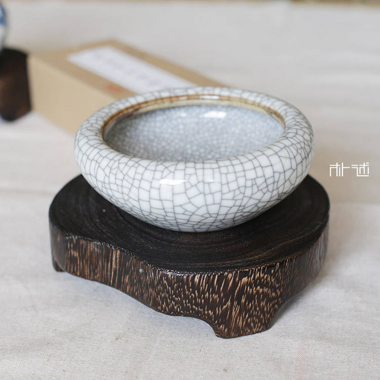 Original solid wood tea tray bottom tray chassis burning Tung wood base Insulation pad Coaster flower tray decorative decoration Factory direct sales