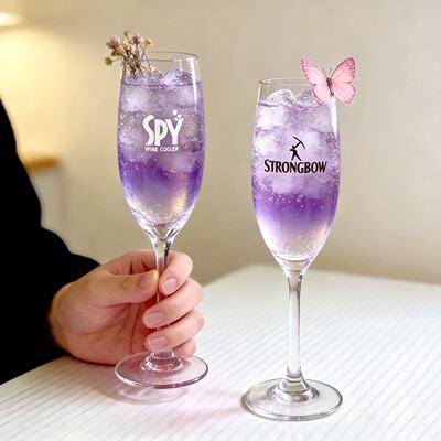 spy Champagne glass strongbow sparkling white wine sweet wine Light Luxury high-end high-footed red wine glass for home use