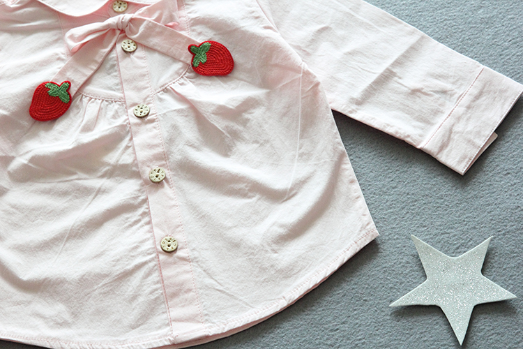 Chemise fille à manche longue en coton - Ref 2085684 Image 26