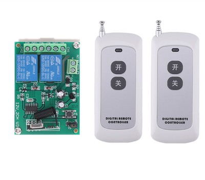 Wireless remote control switch 12V Two-way access control electric control lock long-distance relay point move two-way relay