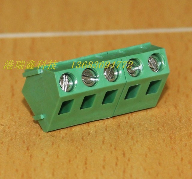DECA Taiwan Advance 5 08 pitch straight foot socket 5 bits green terminal block MB322-508