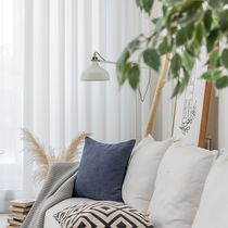 Nordic style thick chiffon light luxury velvet transparent window curtain curtain curtain dance studio