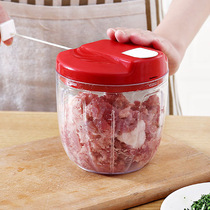 Garlic manual large pounding garlic device Household garlic press Mixing minced meat and garlic small cyclone cooking machine Kitchen artifact