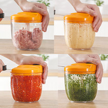 Manual meat grinder Household stuffing mixer Hand-pull grinder Vegetable shredder Pepper cutting small cooking machine artifact