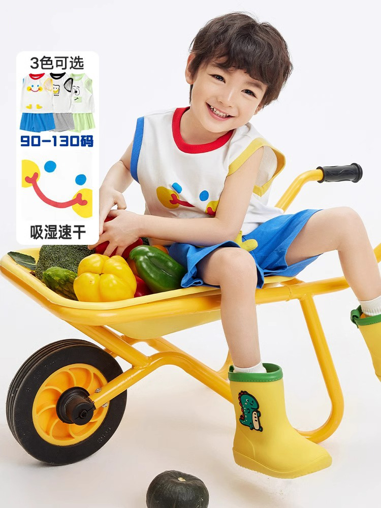 <!--折扣宝宝夏季套装薄款男女宝宝外出儿童婴儿衣服轻薄短袖t恤短裤-->