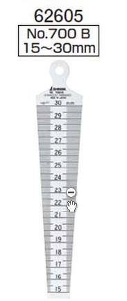 Japanese Penguin 700C 30-45mm gap ruler and pitch ruler