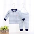 Trẻ sơ sinh mùa thu nam và nữ bé mùa thu đồ lót cotton đồ ngủ set bé mùa xuân và mùa thu dài tay áo cotton - Quần áo lót Quần áo lót