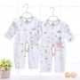 Babyiesies sợi tre mùa hè mỏng phần cotton quần áo trẻ sơ sinh quần áo dài tay điều hòa không khí quần áo mùa hè - Áo liền quần body suit cho be