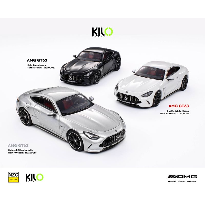 [in Stock] Kilo 1:64 Mercedes-Benz Amg Gt 63 Alloy Car Model