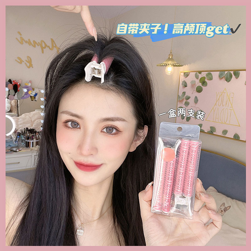 Korean hair root clip Yoshida fluffy artifact hollow bangs curling roller small red book recommends natural hair root fluffy clip