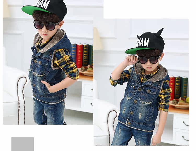 Gilet garcon BILIBALA en toile - Ref 2067914 Image 16