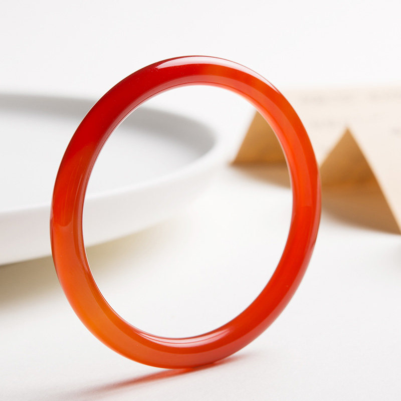 Brazil natural jade medullary bracelet fine red round bar ice seed small fine strips Manau bracelet Teenage Girl Bites of Bracelet Primrose