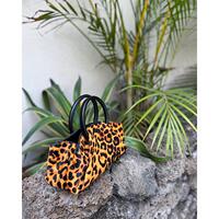 Genuine leather leopard print horse hair portable cloud bag 2026 new high-end commuter black cowhide cross-body small tote bag