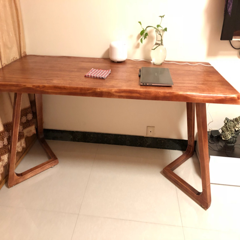 Nordic solid wood table simple writing desk negotiation desk rectangular large board table home dining table desk computer desk