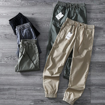 Foreign Trade Factory Cut Mark Day System Meta Single ~ Autumn New Men Casual Sports Bouquet Leggings Pants 90% Pants