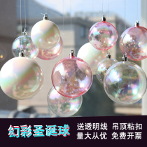 Spring shop Placement Creative online Red ceiling Ceiling Pendant Hanging Accessories Pendant Ball Phantom Transparent Ball