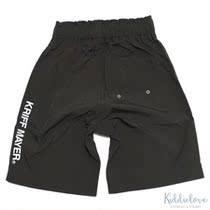 Kiddielove Japanese childrens clothing CUB light amphibious reflective logo loose five-point pants