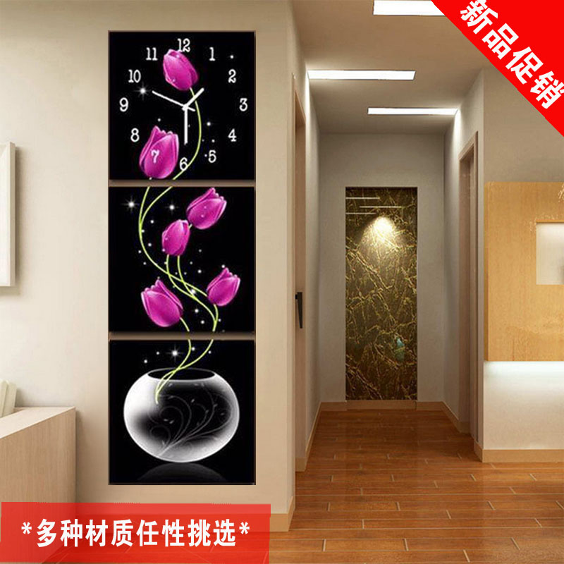 Usd 31 89 Modern Living Room Frameless Painting With Clocks Usd 31 89 Modern Living Room Frameless Painting With Clocks