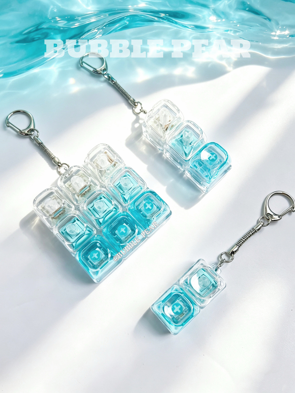 Bubble Pear|〈Glass Sea〉Three-Tone·Sound Tester·Stress Relief Toy·Keychain Bubble Pear|〈Glass Sea〉Three-Tone·Sound Tester·Stress Relief Toy·Keychain